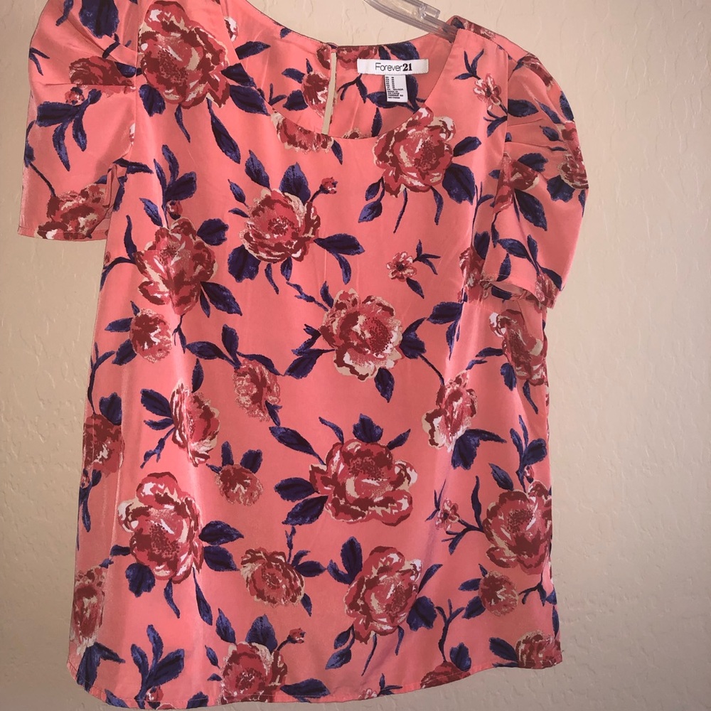 Forever 21 // floral blouse